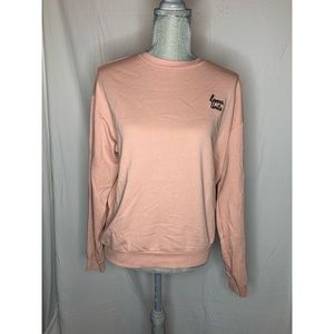 H&M soft pink crewneck
